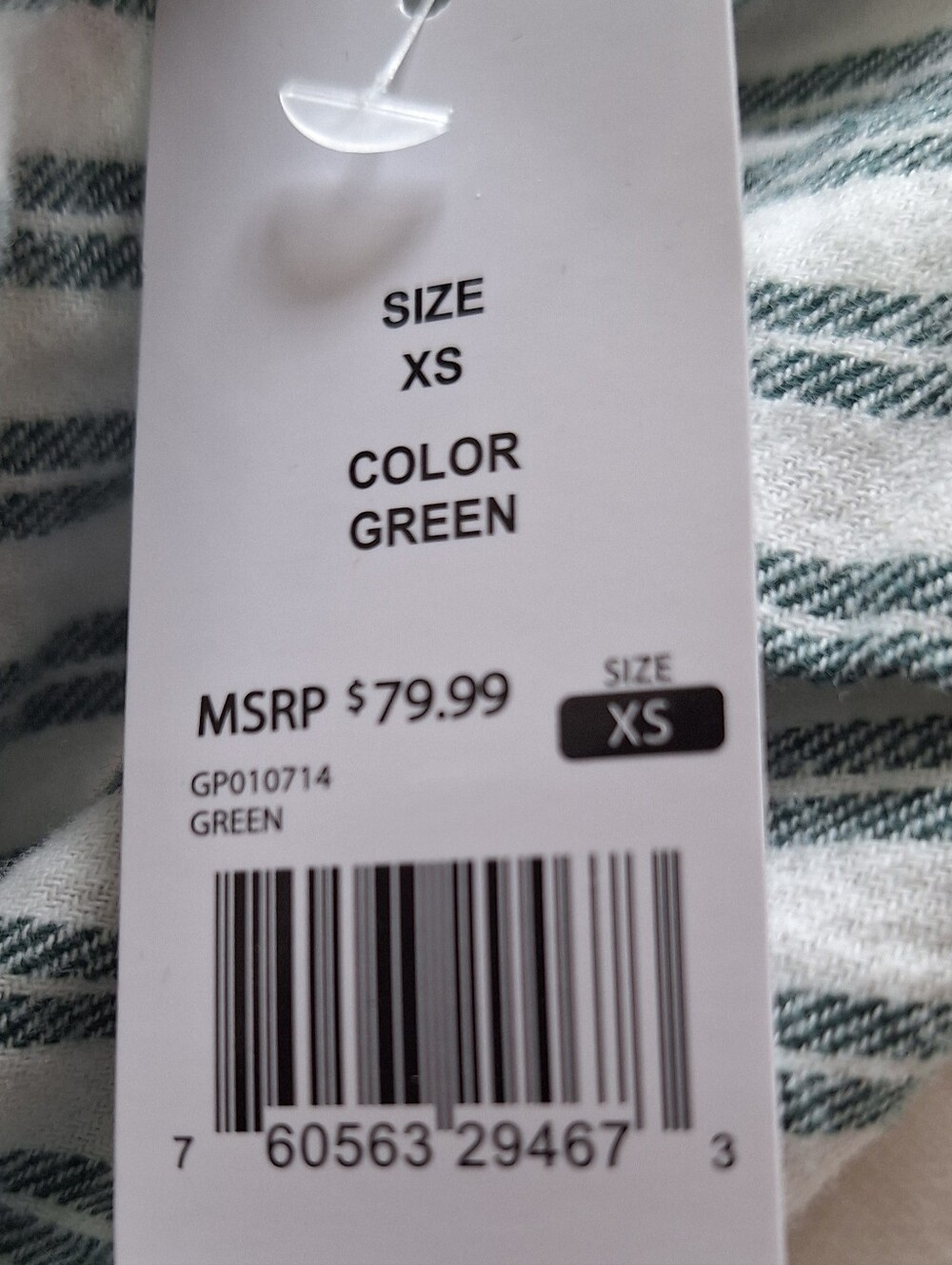 Gap Green Stripe Pajama Bottoms – XS – NWT Linen Blend Lounge Pants - Picture 4 of 5